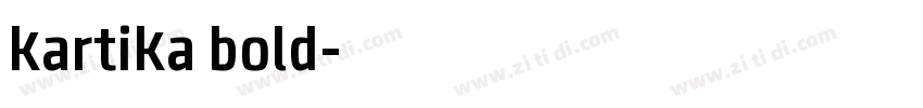 kartika bold字体转换